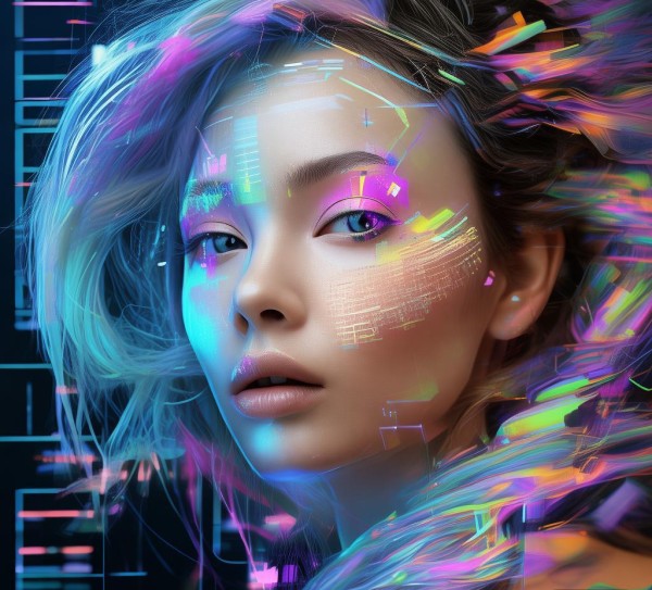 科技与艺术完美结合,女性头像设计灵感 科技与艺术完美结合,女性头像设计灵感